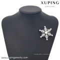 Broche de copo de nieve perla de joyería italiana 00035-xuping para niñas y mujeres